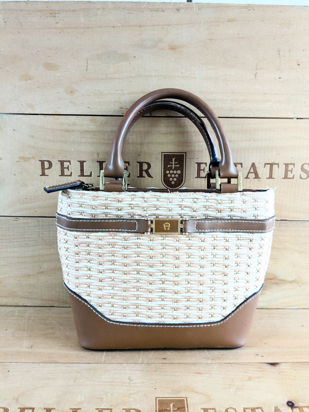 Mini Woven Tote from Etienne Ainger